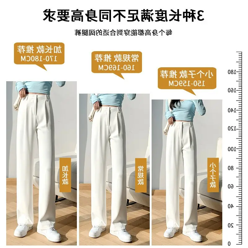 Women Wide Leg Pants Black High Waist Summer 2022 - Image 6