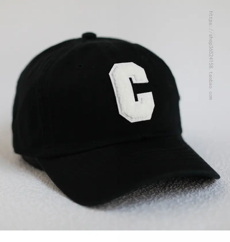 Men's Beige Cotton Cap with White C Logo — feature 1