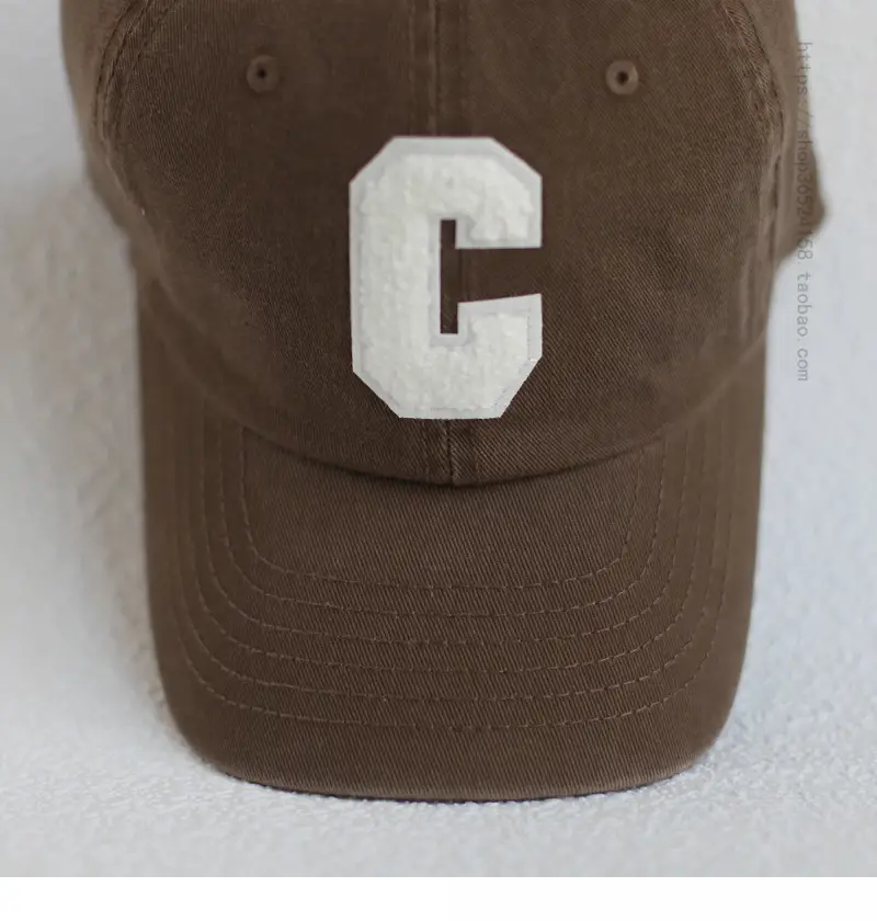 Men's Beige Cotton Cap with White C Logo — feature 25