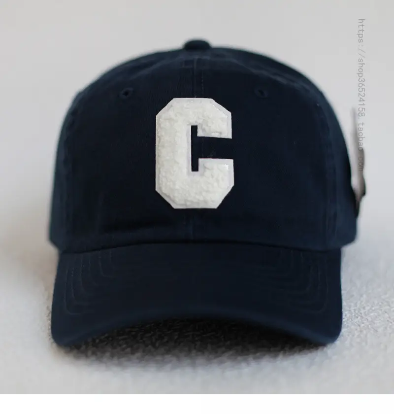 Men's Beige Cotton Cap with White C Logo — feature 8