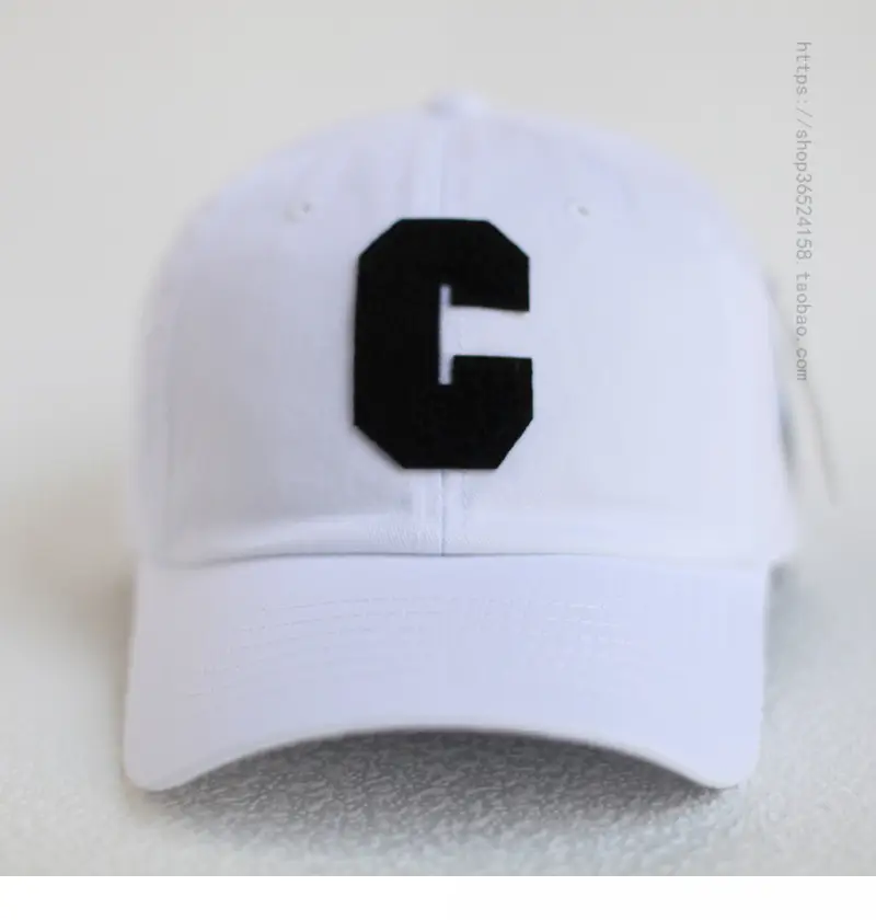 Men's Beige Cotton Cap with White C Logo - Image 2