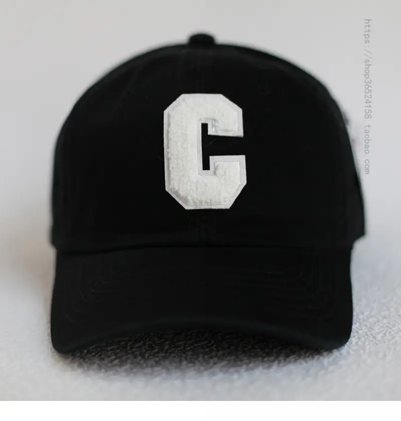 Men's Beige Cotton Cap with White C Logo - Image 5