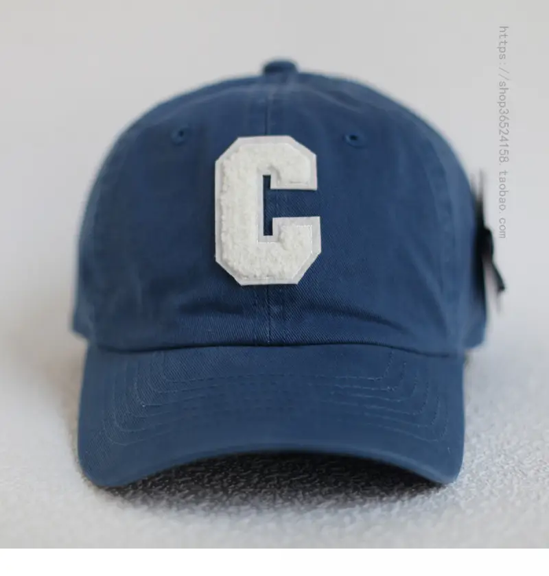 Men's Beige Cotton Cap with White C Logo - Image 9