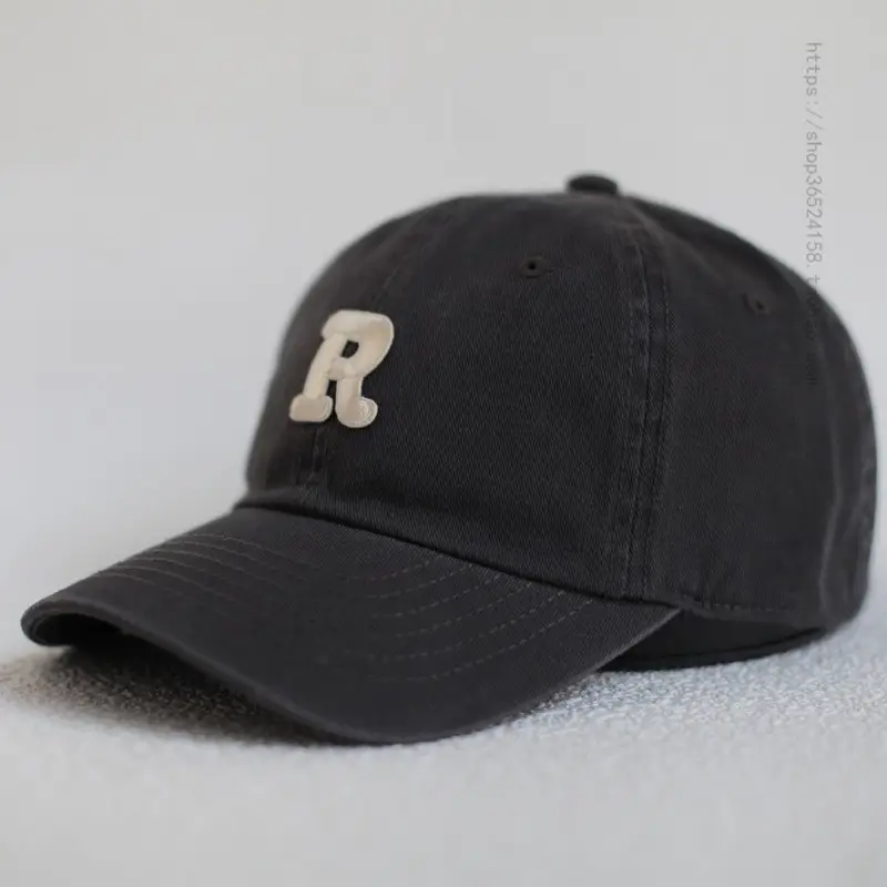 Women's Beige R Logo Baseball Cap - Image 14