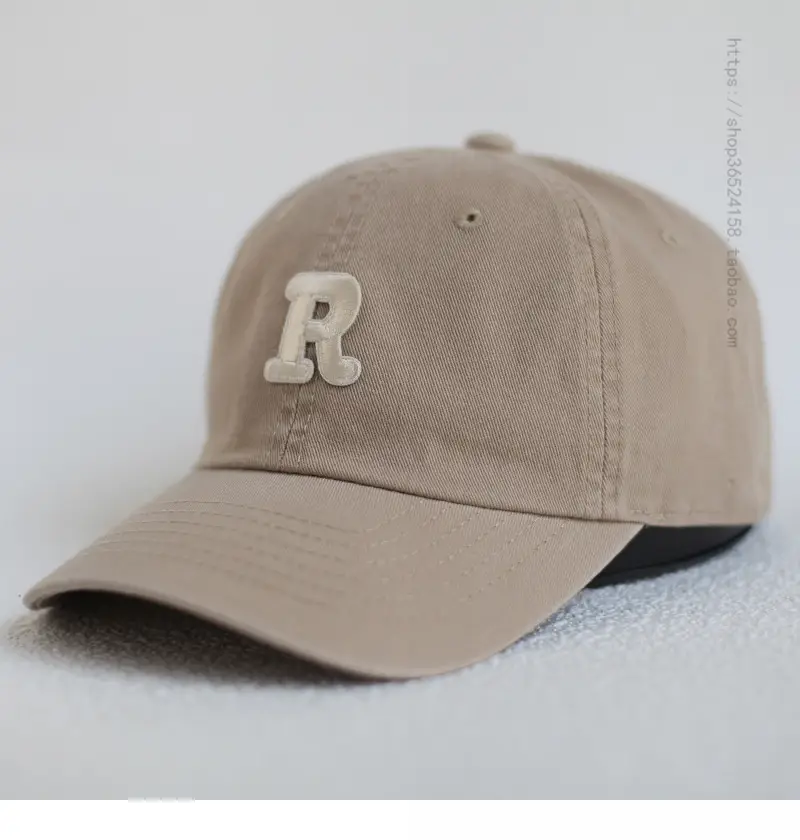 Women's Beige R Logo Baseball Cap — feature 15