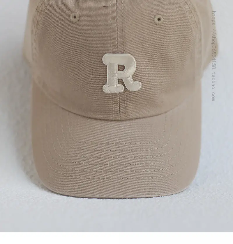 Women's Beige R Logo Baseball Cap — feature 16