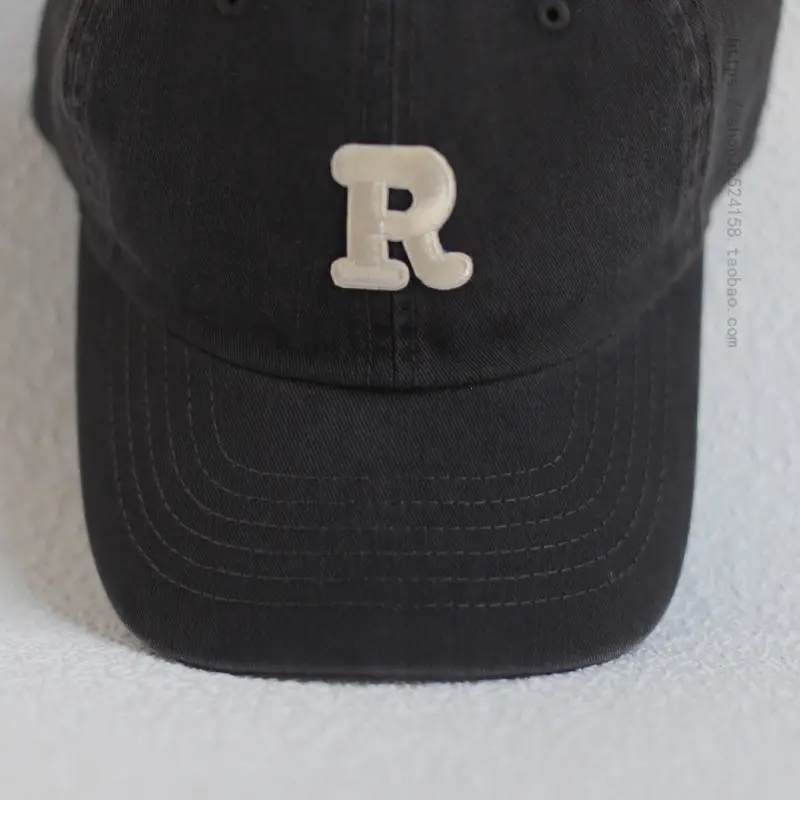 Women's Beige R Logo Baseball Cap — feature 18