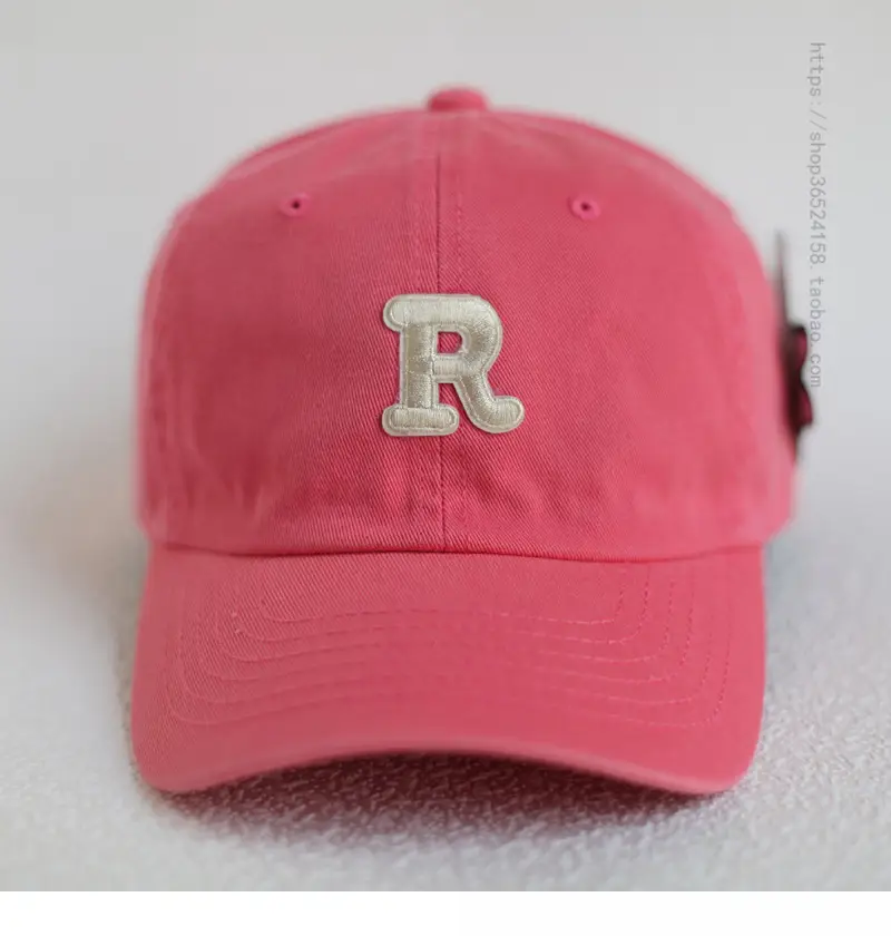 Women's Beige R Logo Baseball Cap - Image 11