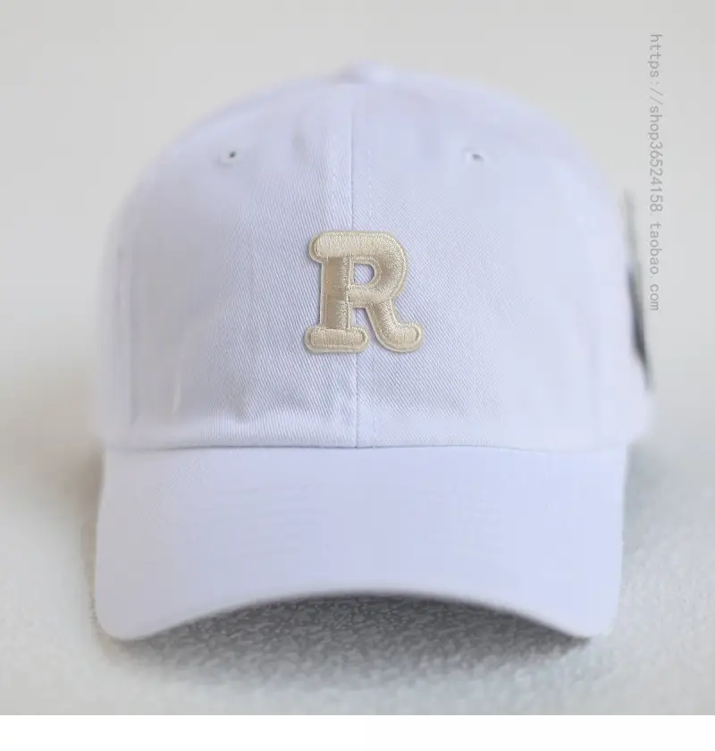Women's Beige R Logo Baseball Cap - Image 5