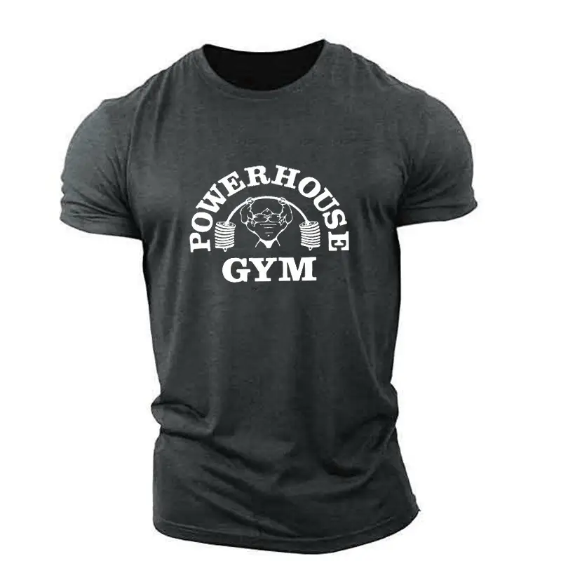 Men Blue Super House Gym T-Shirt Short Sleeve