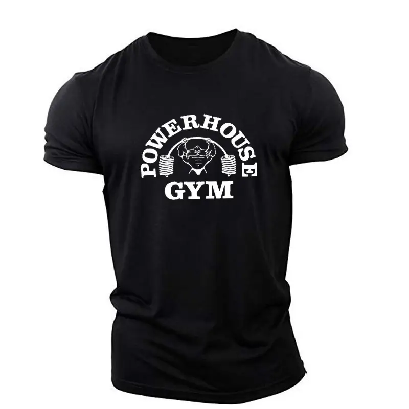 Men Blue Super House Gym T-Shirt Short Sleeve