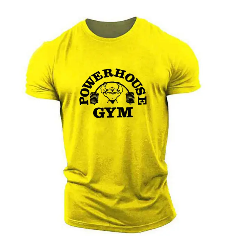 Men Blue Super House Gym T-Shirt Short Sleeve