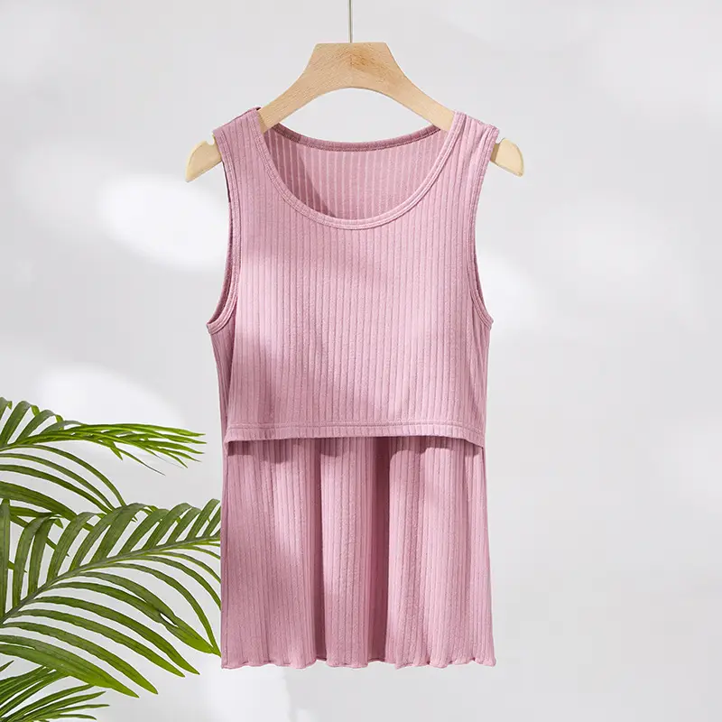 Pink Sleeveless Maternity Vest Large 90kg - Image 7