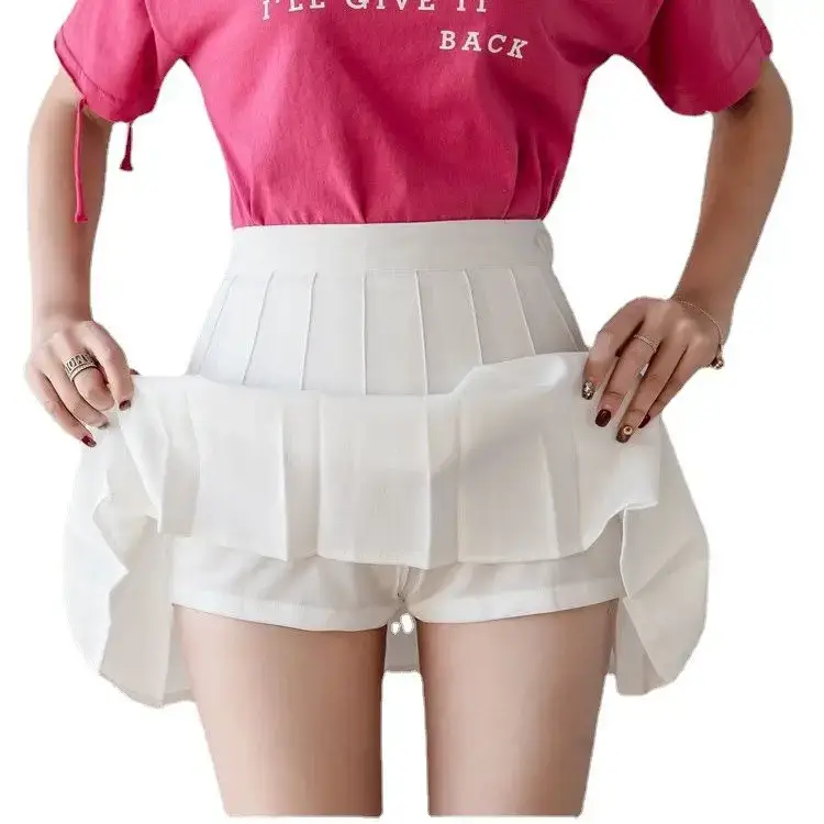 Black Pleated Skirt High Waist Slimming Autumn Winter 2022 - Image 11