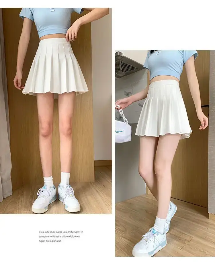 Black Pleated Skirt High Waist Slimming Autumn Winter 2022 — feature 4