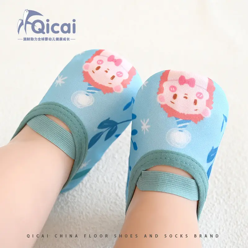 Blue Penguin Baby Socks for Toddler Non-Slip Floor - Image 9