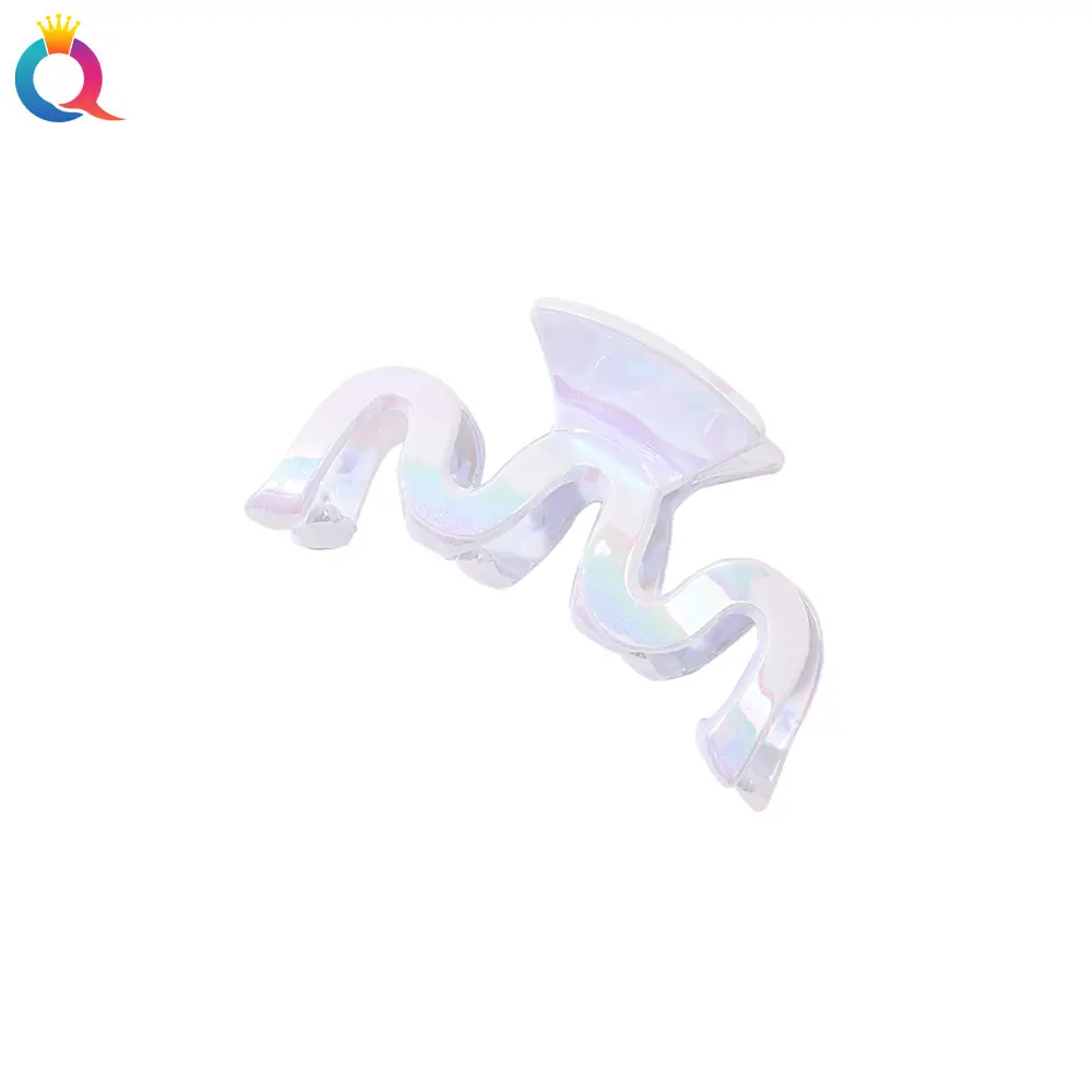 Korean Electroplated Hair Grab Clip White All-match - Image 7
