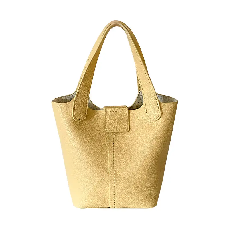 Women's Pink PU Leather 2-Piece Handbag Set