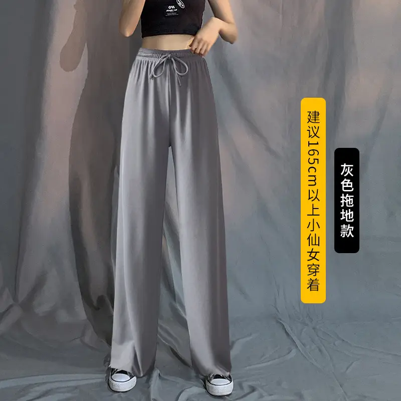 Women's Black Wide Leg Pants Summer 2022 - Image 10
