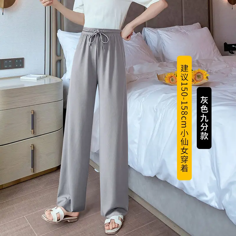 Women's Black Wide Leg Pants Summer 2022 - Image 2