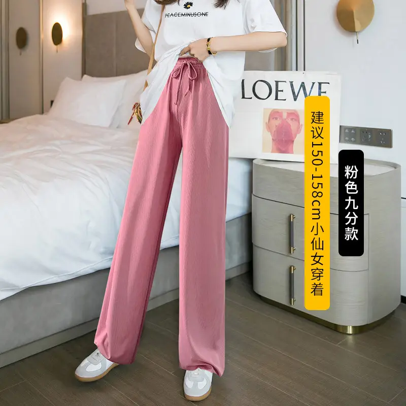 Women's Black Wide Leg Pants Summer 2022 - Image 3
