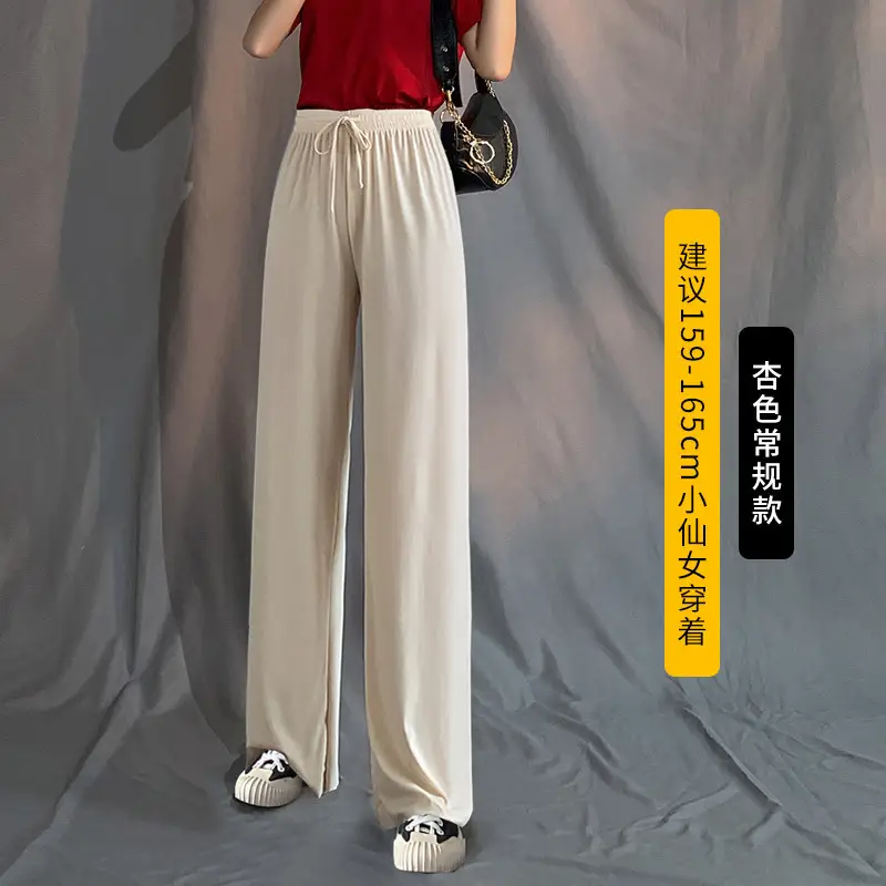 Women's Black Wide Leg Pants Summer 2022 - Image 8