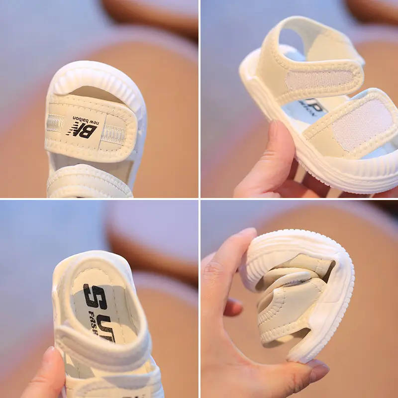 Korean Baby Sandals Soft Soled Closed Toe Beach Shoes