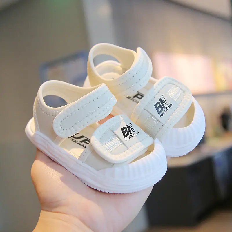 Korean Baby Sandals Soft Soled Closed Toe Beach Shoes