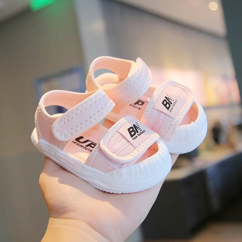 Korean Baby Sandals Soft Soled Closed Toe Beach Shoes