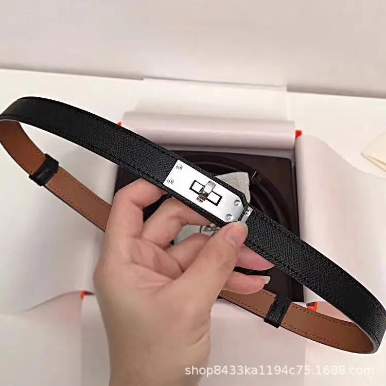 Women's Adjustable Leather Belt with Adjustable Buckle - Image 4