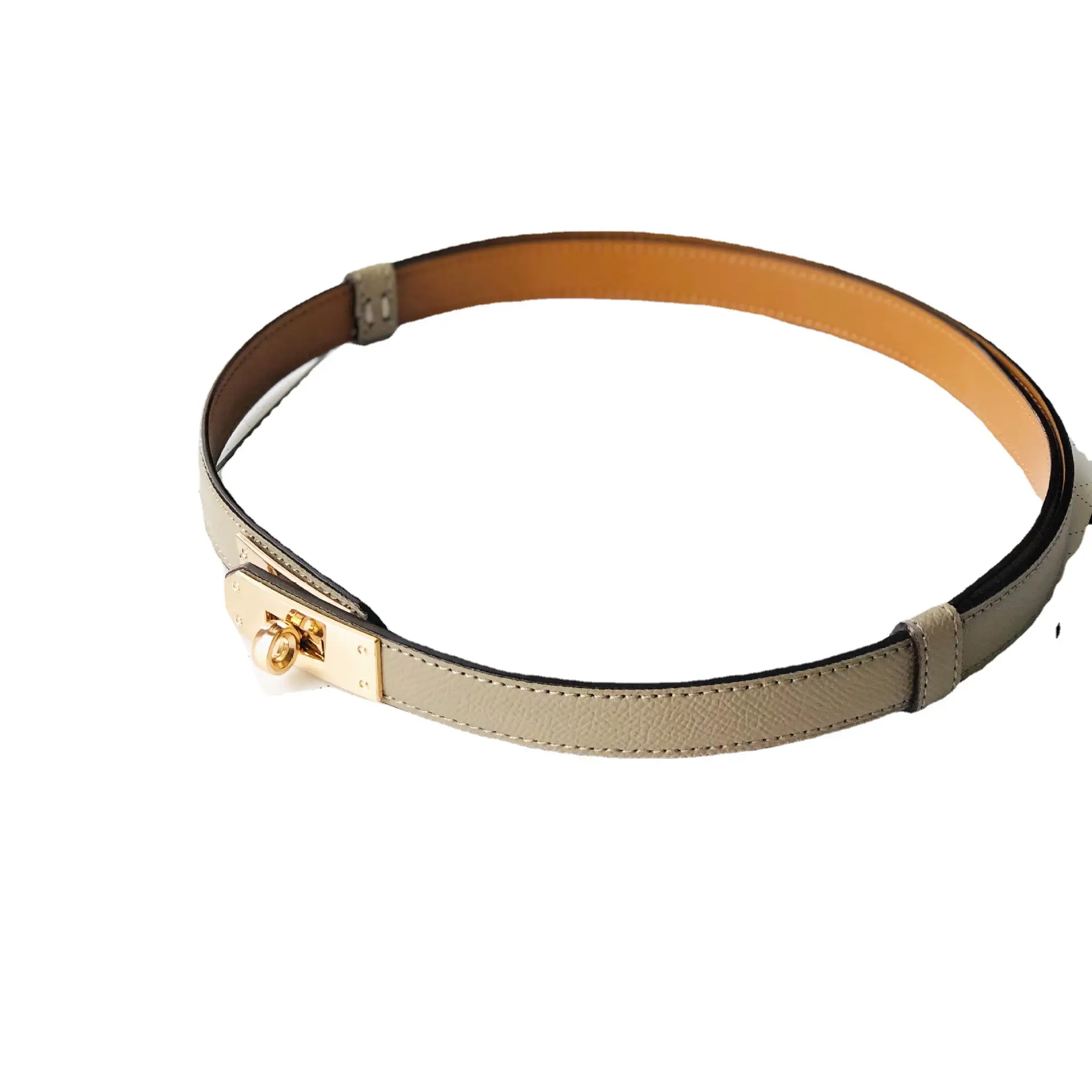 Women's Adjustable Leather Belt with Adjustable Buckle - Image 7