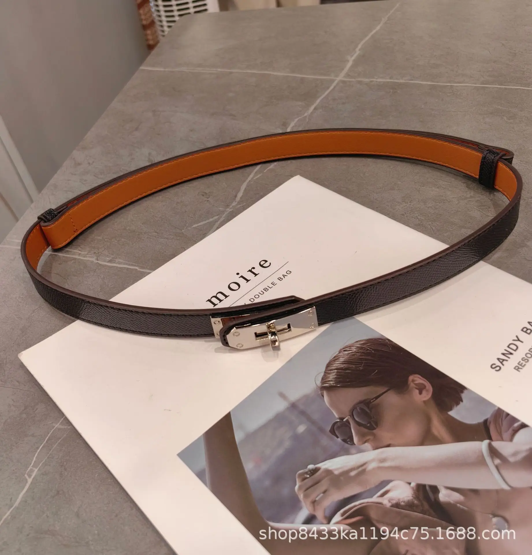 Women's Adjustable Leather Belt with Adjustable Buckle — feature 15