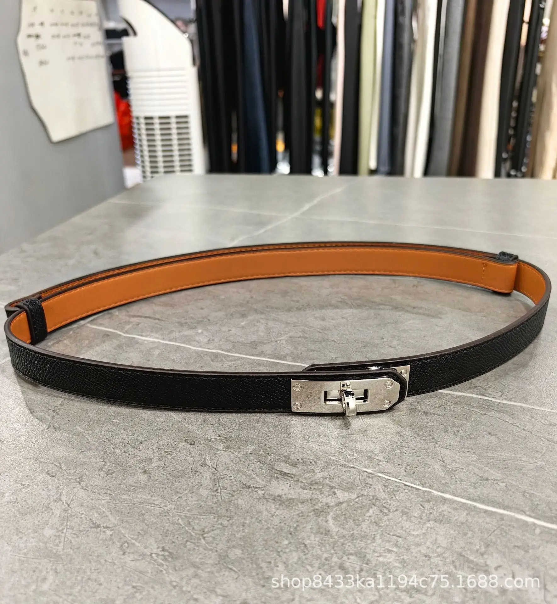 Women's Adjustable Leather Belt with Adjustable Buckle — feature 8
