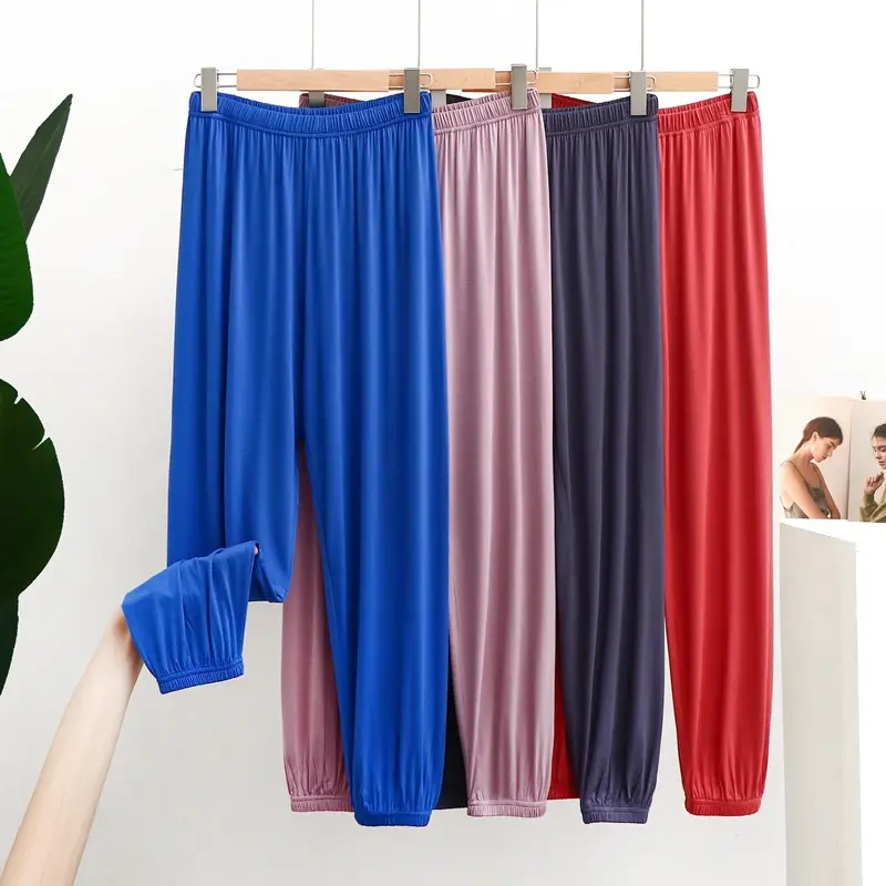 Women's Blue Modal Wide Leg Pants Anti-Mosquito - Image 10