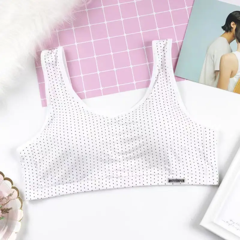 Summer Women's Underwear Fat Girl Student Bra Plus Fat Extra Large Tube Top Non-rimmed Sports Girl's Small Vest