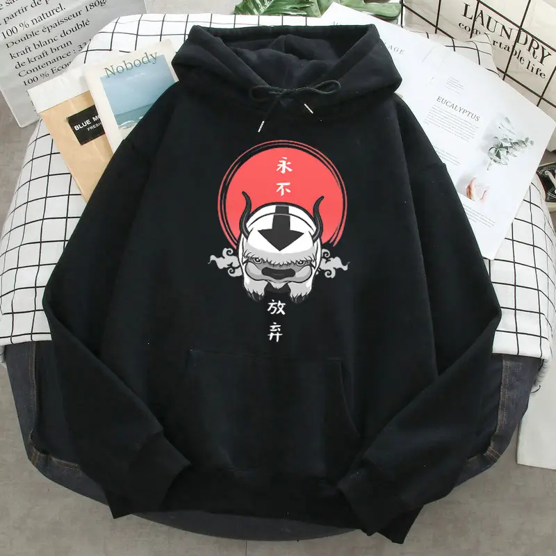 Women Hoodie Black Cartoon Animal Plus Velvet Winter - Image 24