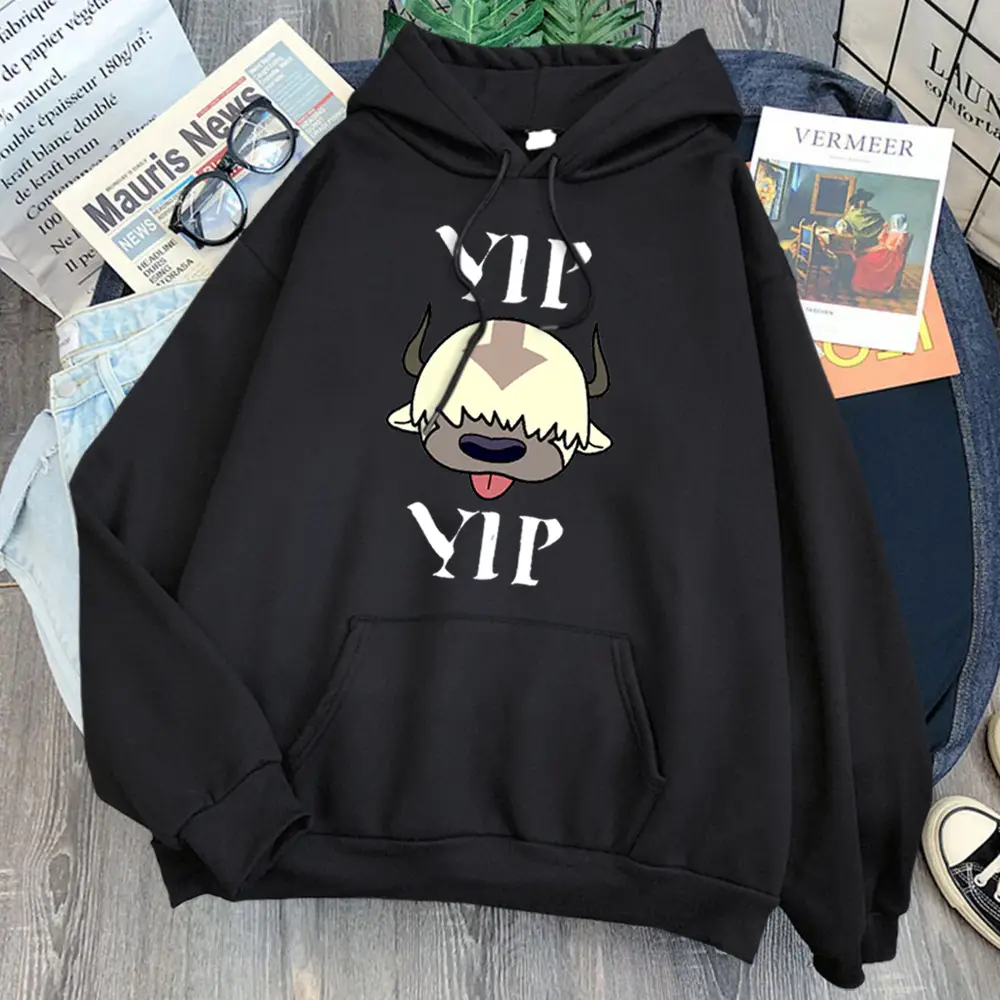Women Hoodie Black Cartoon Animal Plus Velvet Winter - Image 21
