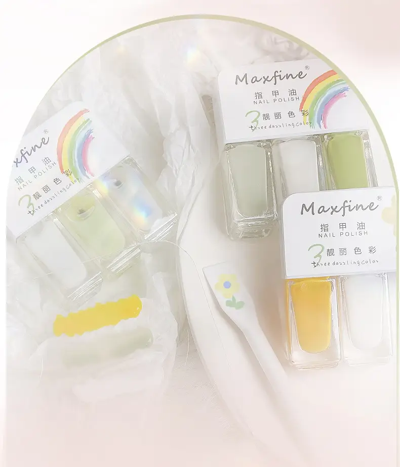 Rainbow Nail Polish Set 3 Bottles Whitening Quick Dry — feature 20
