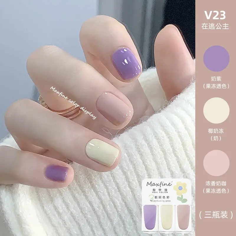 Rainbow Nail Polish Set 3 Bottles Whitening Quick Dry - Image 10