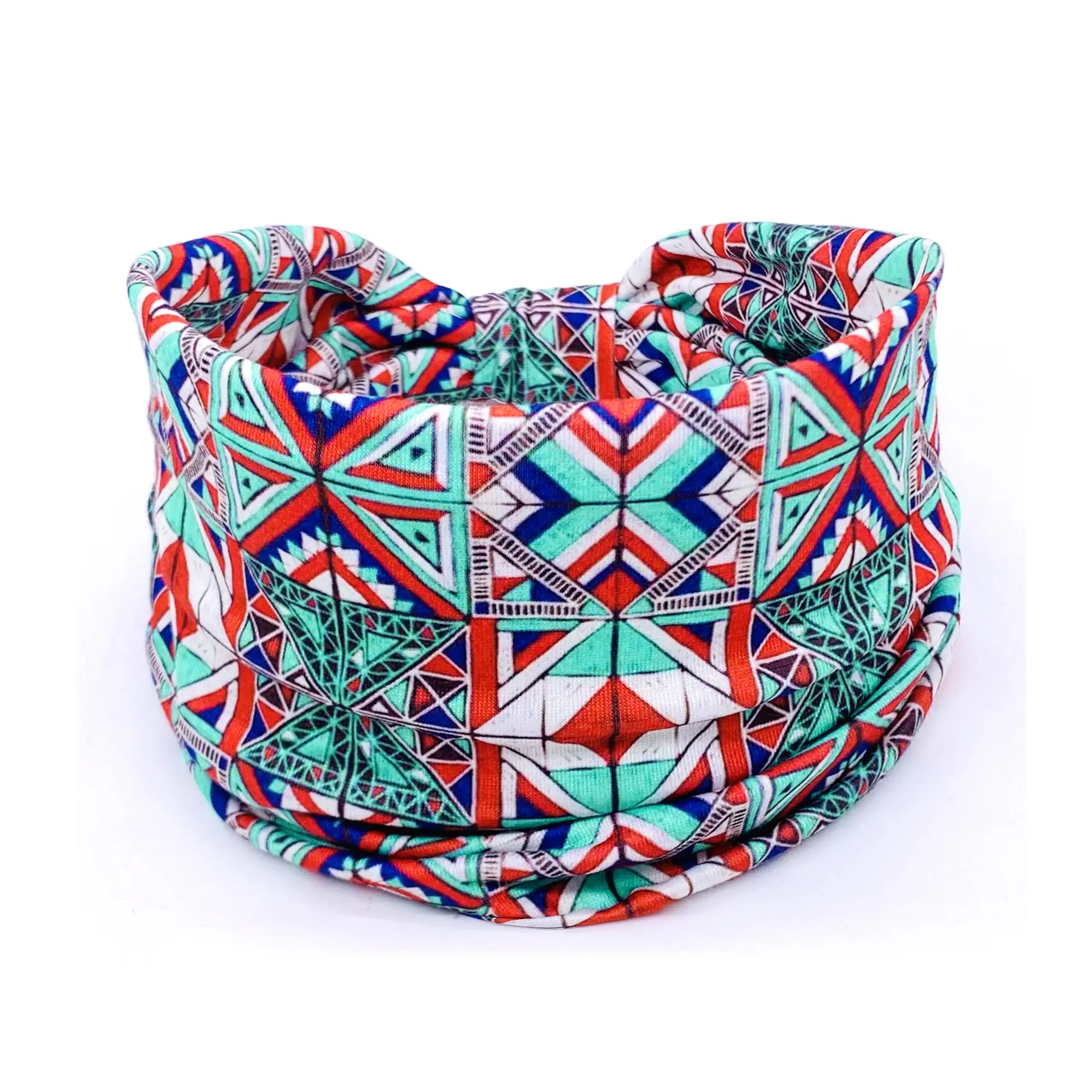 European and American New Bohemian Hair Band Mandala Flower Headband Elastic Sweat Absorbent Women's Wide-brimmed Headband - Image 21