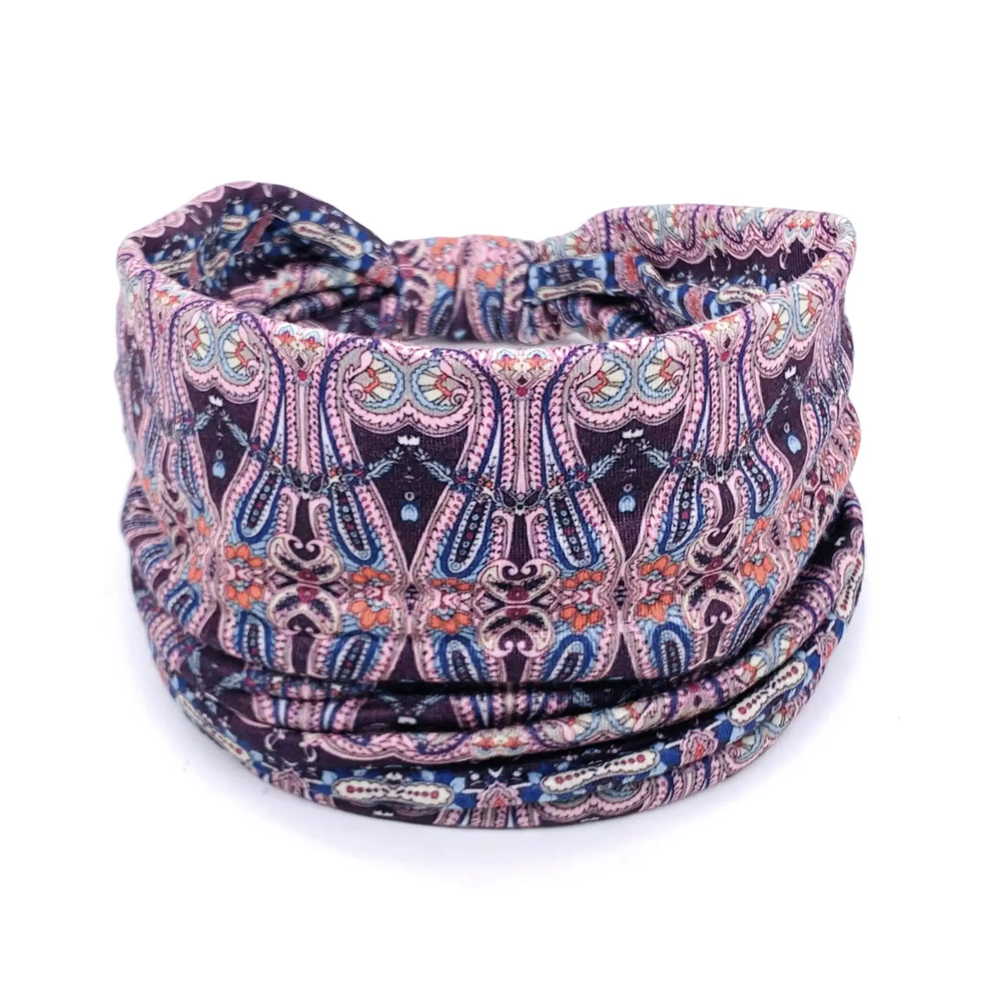 European and American New Bohemian Hair Band Mandala Flower Headband Elastic Sweat Absorbent Women's Wide-brimmed Headband - Image 51
