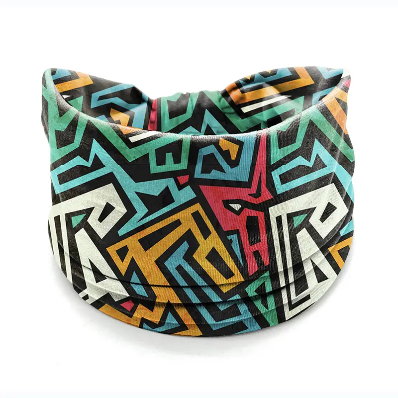 European and American New Bohemian Hair Band Mandala Flower Headband Elastic Sweat Absorbent Women's Wide-brimmed Headband - Image 59