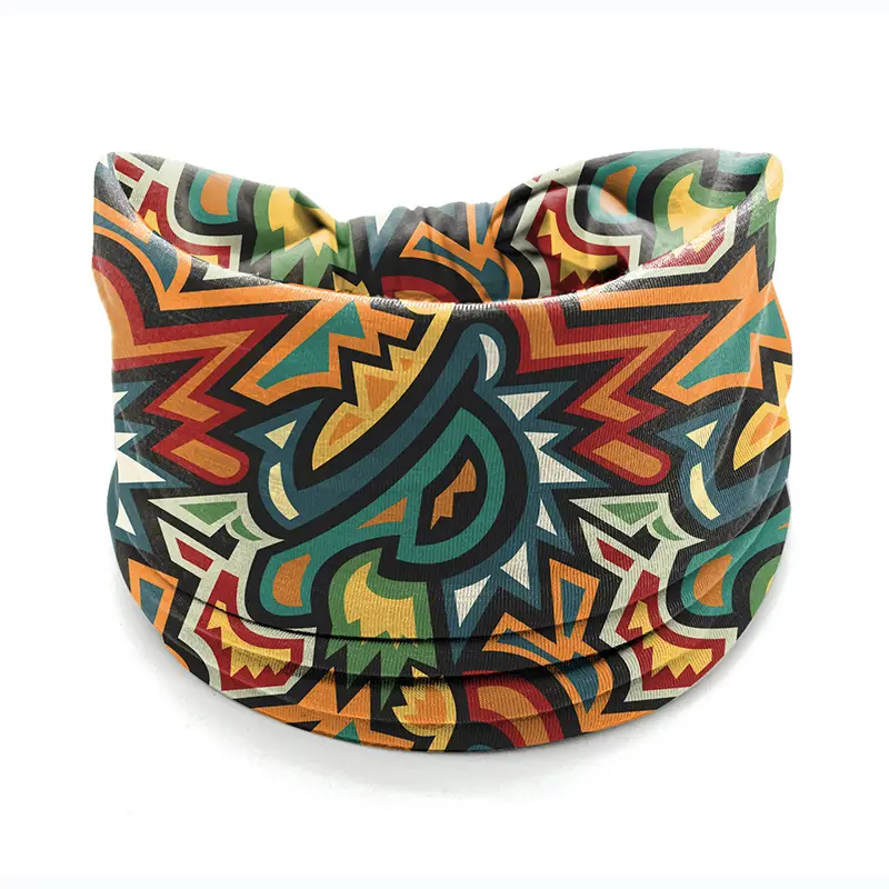 European and American New Bohemian Hair Band Mandala Flower Headband Elastic Sweat Absorbent Women's Wide-brimmed Headband - Image 61