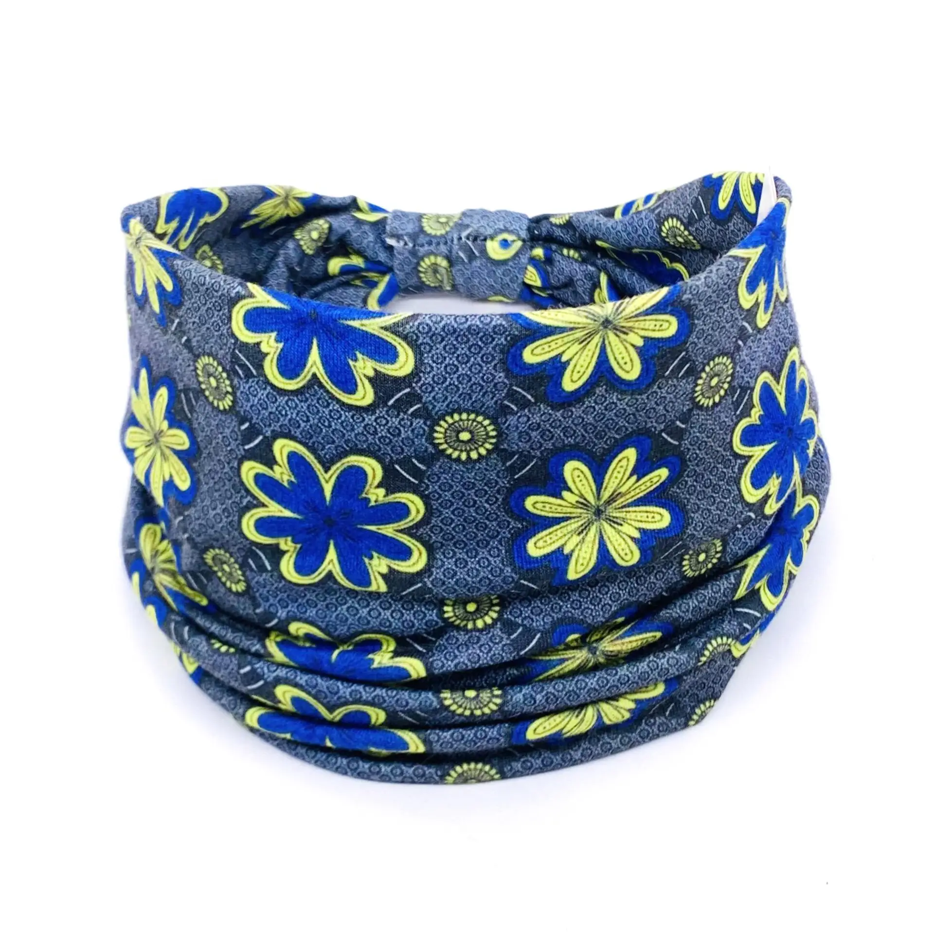 European and American New Bohemian Hair Band Mandala Flower Headband Elastic Sweat Absorbent Women's Wide-brimmed Headband - Image 8