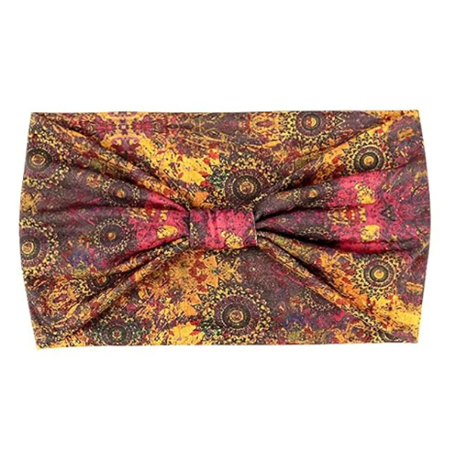 European and American New Bohemian Hair Band Mandala Flower Headband Elastic Sweat Absorbent Women's Wide-brimmed Headband - Image 91