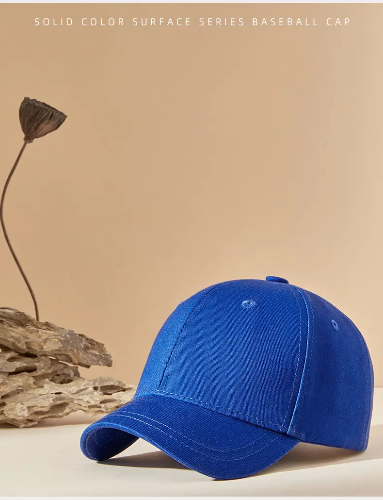 Blue Japanese Light Board Baseball Cap Short Bristle — feature 18