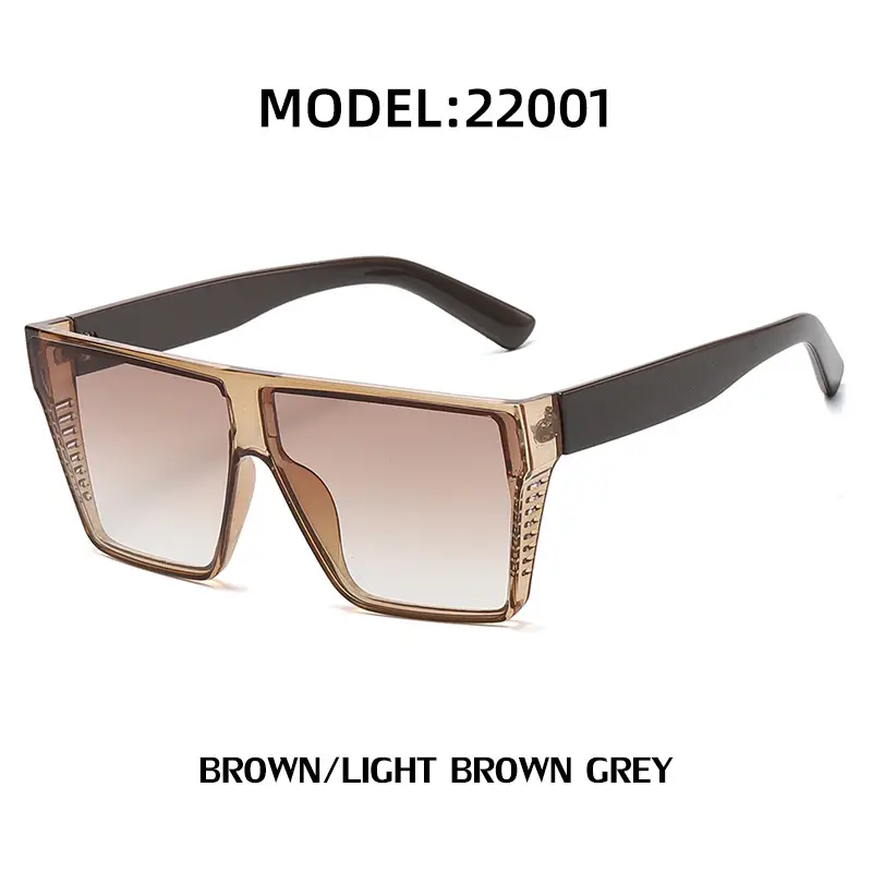 Square Frame UV400 Sunglasses Black Women Men