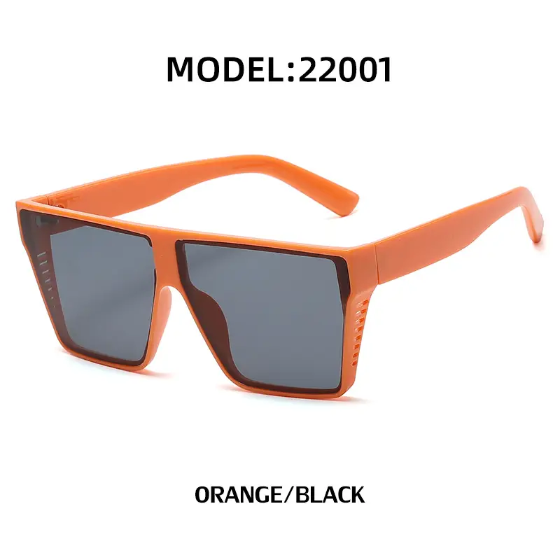 Square Frame UV400 Sunglasses Black Women Men - Image 2