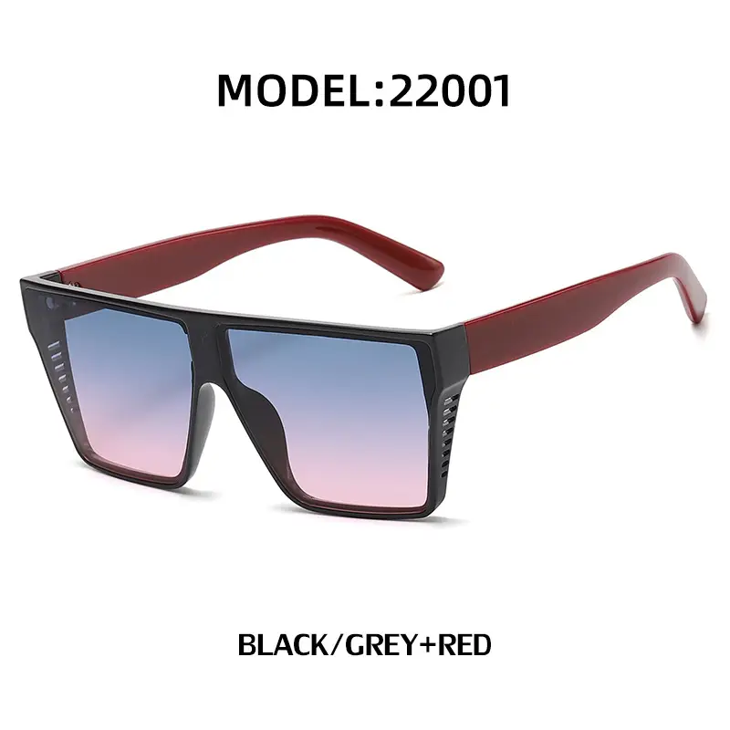 Square Frame UV400 Sunglasses Black Women Men - Image 3