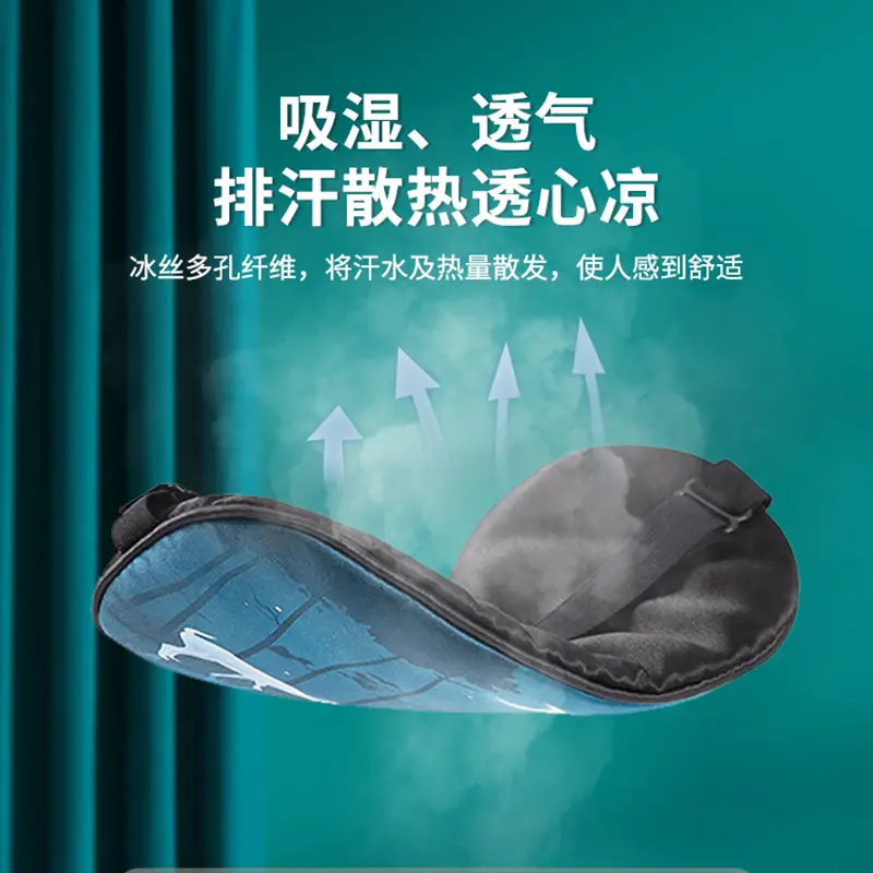 Eye Mask with Ice Compress for Sleep, Light-Blocking and Breathable, Suitable for Men and Women, Hot Compress for Students, Nap Ice Pack, Sleep Eye Mask, Earplugs, Available for Dropshipping